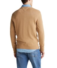 TOMMY HILFIGER TH Su&eacute;ter de cuello redondo con micrologotipo lienzo de safari - Su&eacute;teres de los hombres - 2