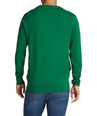 TOMMY HILFIGER TH Su&eacute;ter de cuello redondo con micrologotipo nuevo verde - Su&eacute;teres de los hombres - 2