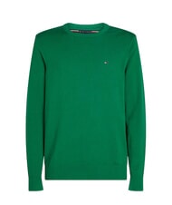TOMMY HILFIGER TH Su&eacute;ter de cuello redondo con micrologotipo nuevo verde - Su&eacute;teres de los hombres - 4
