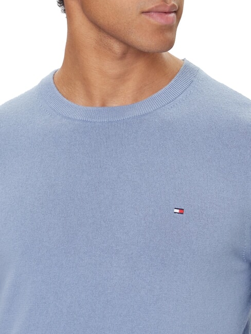 TH Su&eacute;ter de cuello redondo con micrologotipo vaso azul brezo - Su&eacute;teres de los hombres