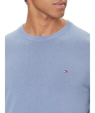 TOMMY HILFIGER TH Su&eacute;ter de cuello redondo con micrologotipo vaso azul brezo - Su&eacute;teres de los hombres - 3