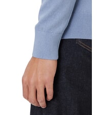 TOMMY HILFIGER TH Su&eacute;ter de cuello redondo con micrologotipo vaso azul brezo - Su&eacute;teres de los hombres - 4