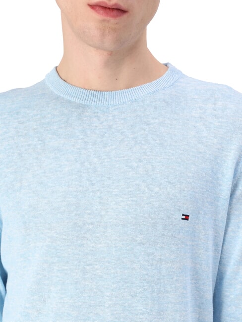 TH Su&eacute;ter de cuello redondo en mezcla de lino estiramiento aut&eacute;ntico - Su&eacute;teres de los hombres