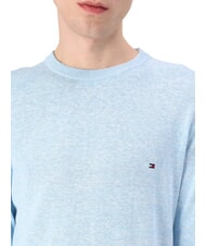 TOMMY HILFIGER TH Su&eacute;ter de cuello redondo en mezcla de lino estiramiento aut&eacute;ntico - Su&eacute;teres de los hombres - 2