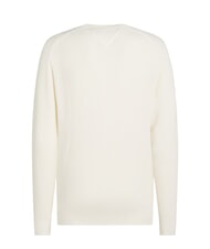 TOMMY HILFIGER TH Su&eacute;ter de algod&oacute;n con cuello redondo p&eacute;talo de marfil - Su&eacute;teres de los hombres - 2