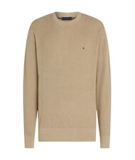 TOMMY HILFIGER TH Su&eacute;ter de algod&oacute;n con cuello redondo azul claro - Su&eacute;teres de los hombres - 4