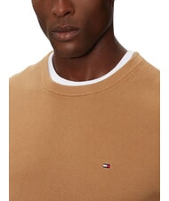TOMMY HILFIGER TH Su&eacute;ter de cuello redondo con dise&ntilde;o de panal lienzo de safari - Su&eacute;teres de los hombres - 3