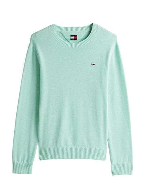 TH JEANS Su&eacute;ter de cuello redondo de algod&oacute;n menta de primavera - Su&eacute;teres de los hombres