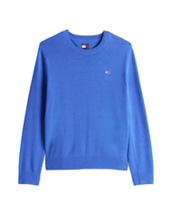 TOMMY HILFIGER TH JEANS Su&eacute;ter de cuello redondo de algod&oacute;n clima azul - Su&eacute;teres de los hombres - 4