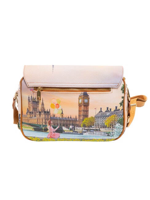 YESBAG Bolso de hombro con solapa flor amarilla - Bolsos Mujer