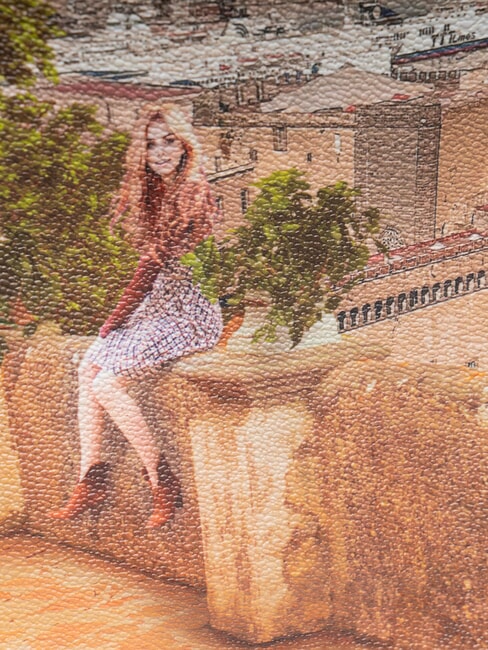 YESBAG Bolso de hombro con solapa limonero - Bolsos Mujer