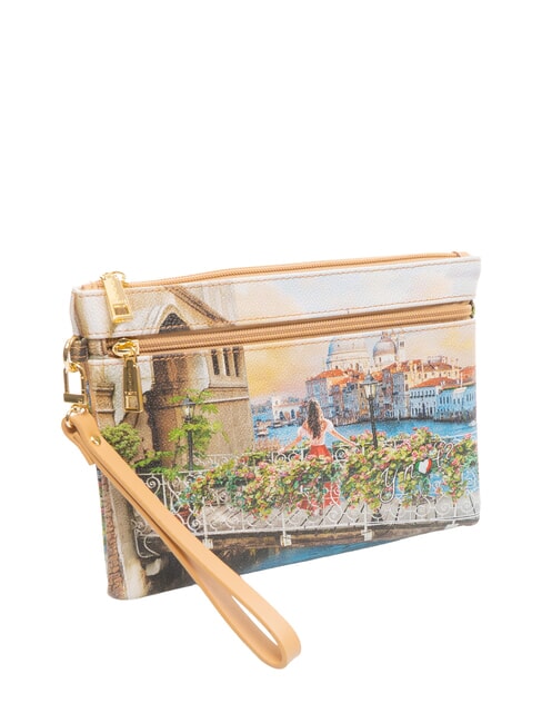 YESBAG Bolso de mano mediano con pu&ntilde;o canal florido - Bolsos Mujer