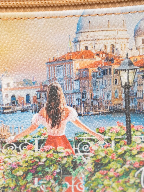 YESBAG Bolso de mano mediano con pu&ntilde;o canal florido - Bolsos Mujer