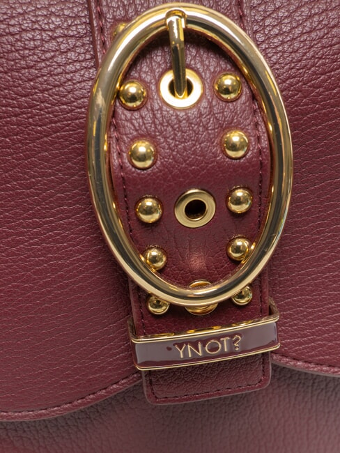 ROCKER Bolsa de compras con hebilla y tachuelas vino - Bolsos Mujer
