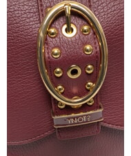 YNOT ROCKER Bolsa de compras con hebilla y tachuelas vino - Bolsos Mujer - 2