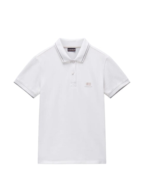 E-NINA Polo de manga corta garza blanca - camisa polo