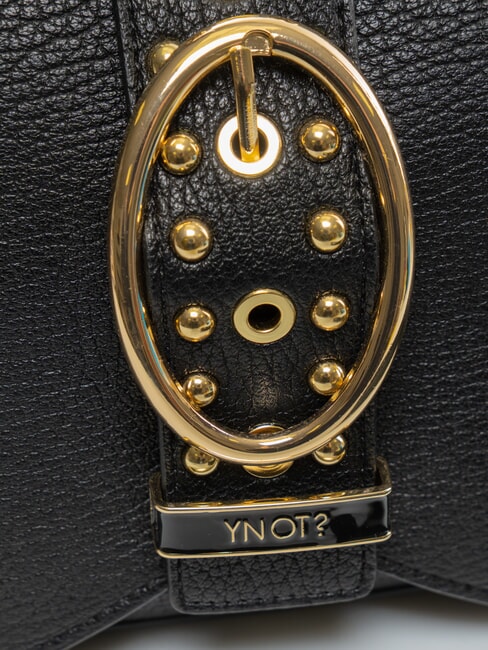 ROCKER Bolso de hombro con hebilla NEGRO - Bolsos Mujer