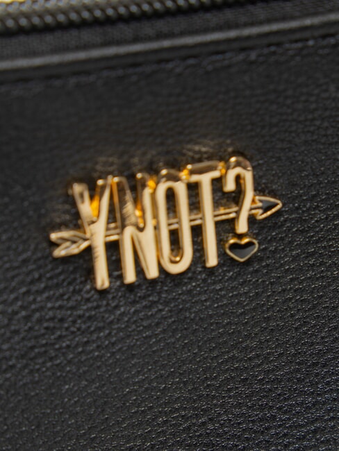 LOVERS Clutch tipo sobre con correa de mu&ntilde;eca NEGRO - Bolsos Mujer