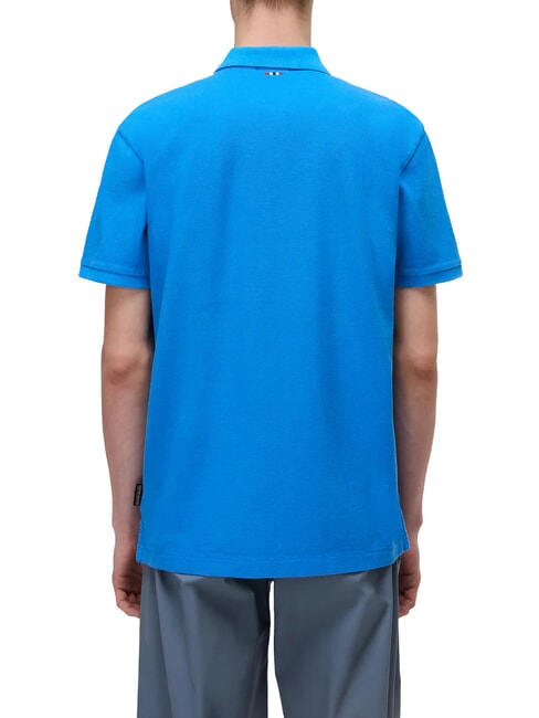 ELBAS JERSEY Polo de algod&oacute;n Micrologist Azul franc&eacute;s - camisa polo