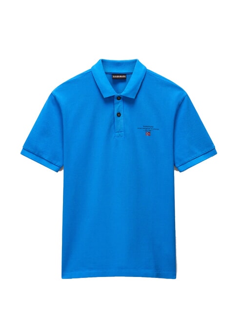 ELBAS JERSEY Polo de algod&oacute;n Micrologist Azul franc&eacute;s - camisa polo