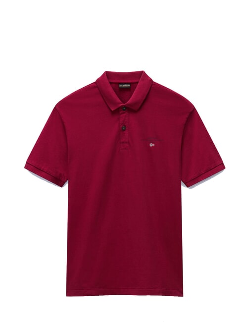 ELBAS JERSEY Polo de algod&oacute;n Micrologist Rojo tibetano - camisa polo
