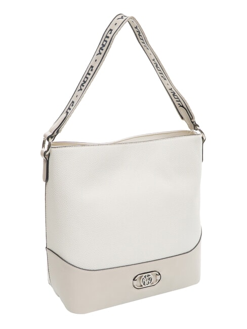 CINDY Bolso de hombro tipo hobo blanco - Bolsos Mujer