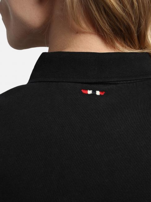 ELBAS JERSEY Polo de algod&oacute;n Micrologist negro 041 - camisa polo