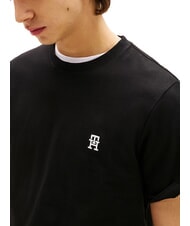 TOMMY HILFIGER TH Camiseta con logotipo de monograma negro - camiseta - 3