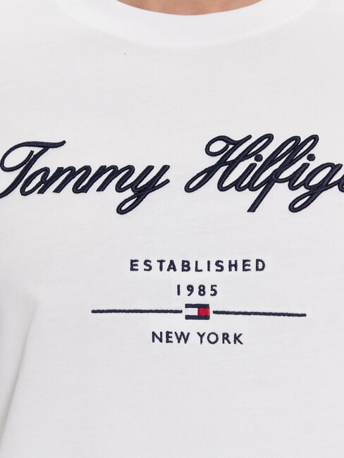 TH Camiseta de manga corta con bordado blanco - camiseta