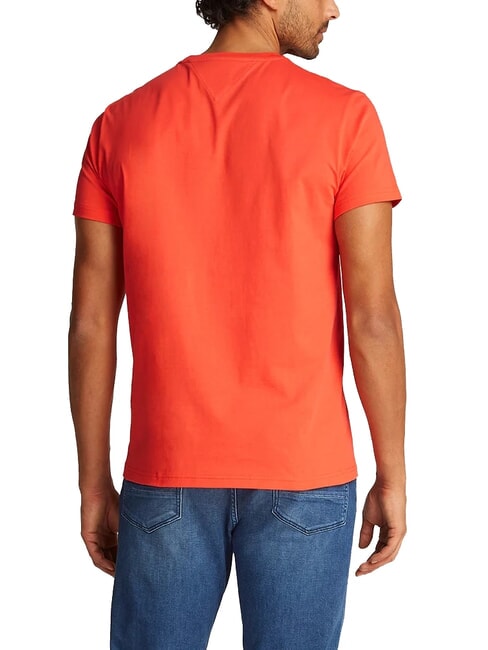 TH JEANS Camiseta de manga corta bermell&oacute;n brillante - camiseta