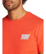 TOMMY HILFIGER TH JEANS Camiseta de manga corta bermell&oacute;n brillante - camiseta - 3