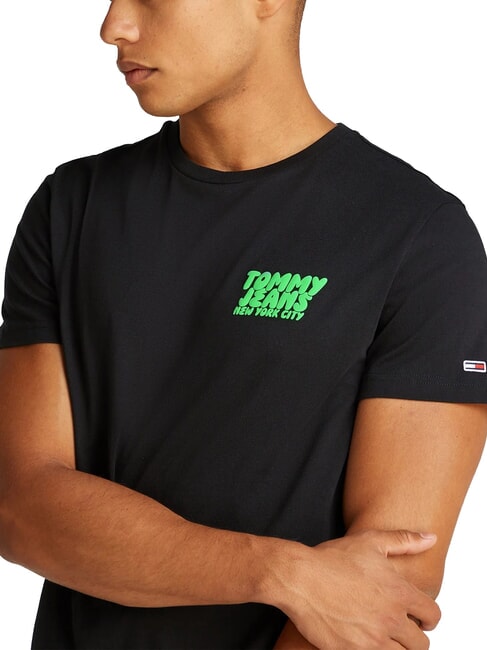 TH JEANS Camiseta de manga corta negro - camiseta