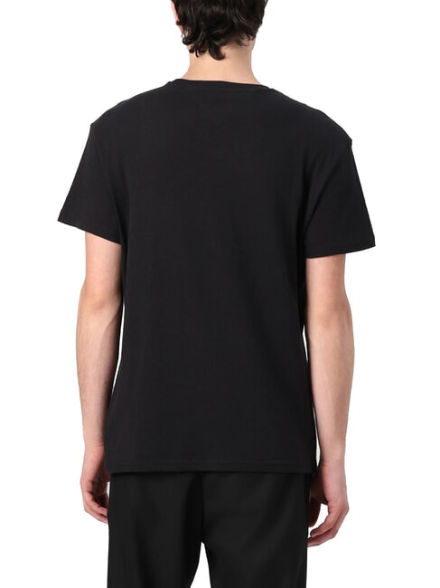 TH JEANS Camiseta de manga corta con estampado gr&aacute;fico negro - camiseta