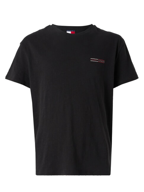 TH JEANS Camiseta de manga corta con estampado gr&aacute;fico negro - camiseta