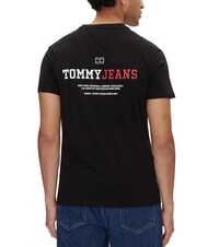 TOMMY HILFIGER TH JEANS Camiseta de manga corta con estampado negro - camiseta - 2