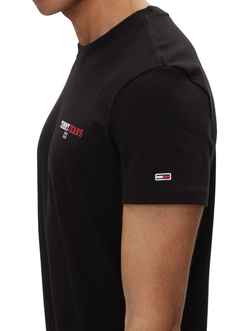 TH JEANS Camiseta de manga corta con estampado negro - camiseta