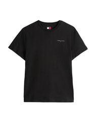 TOMMY HILFIGER TH JEANS Camiseta de manga corta con estampado de logotipo negro - camiseta - 4
