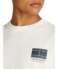 TOMMY HILFIGER TH JEANS Camiseta de algod&oacute;n de manga corta crudo - camiseta - 3