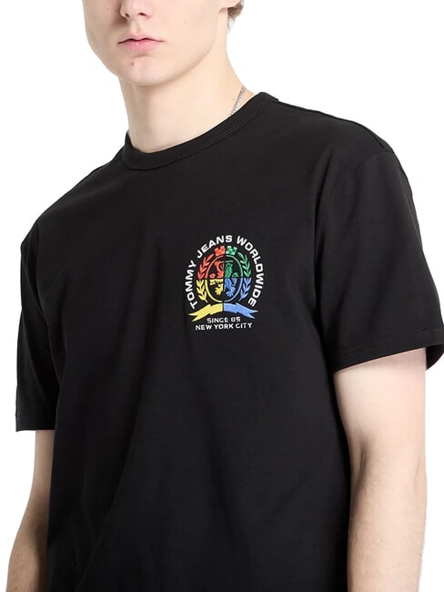 TH JEANS Camiseta de manga corta de corte regular negro - camiseta