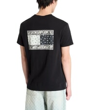 TOMMY HILFIGER TH JEANS Camiseta con estampado de bandera de Paisley negro - camiseta - 2