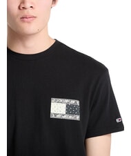 TOMMY HILFIGER TH JEANS Camiseta con estampado de bandera de Paisley negro - camiseta - 3