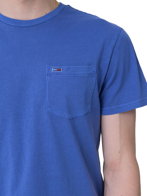 TH JEANS Camiseta de manga corta con bolsillo clima azul - camiseta