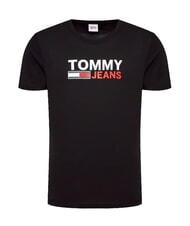 TOMMY HILFIGER TH JEANS Camiseta de manga corta con estampado negro - camiseta - 4