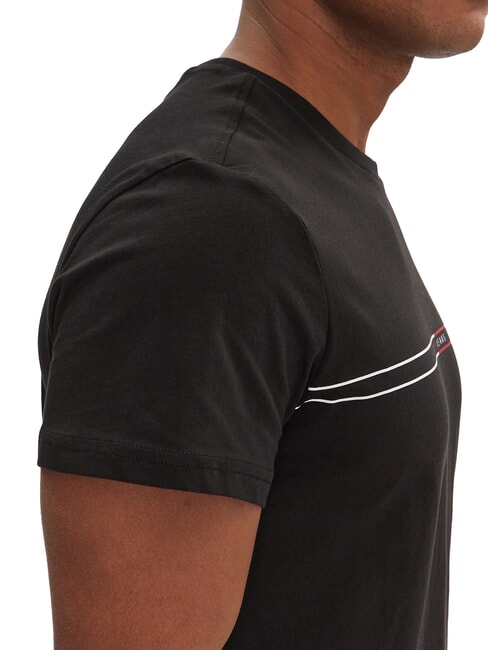 TH JEANS Camiseta con estampado gr&aacute;fico negro - camiseta