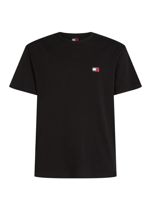 TH JEANS Camiseta de manga corta con logo bordado negro - camiseta