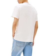 TOMMY HILFIGER TH JEANS Camiseta de manga corta con logo bordado crudo - camiseta - 2