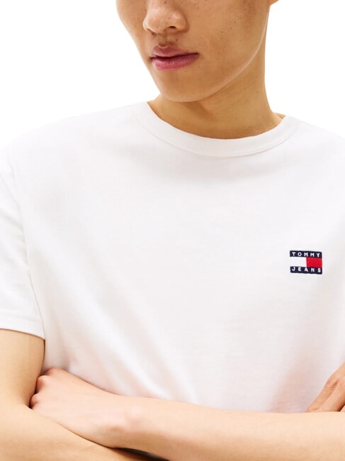 TH JEANS Camiseta de manga corta con logo bordado crudo - camiseta