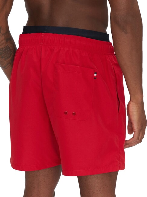 TH Traje de ba&ntilde;o el&aacute;stico con logotipo rojo medio - Trajes de ba&ntilde;o