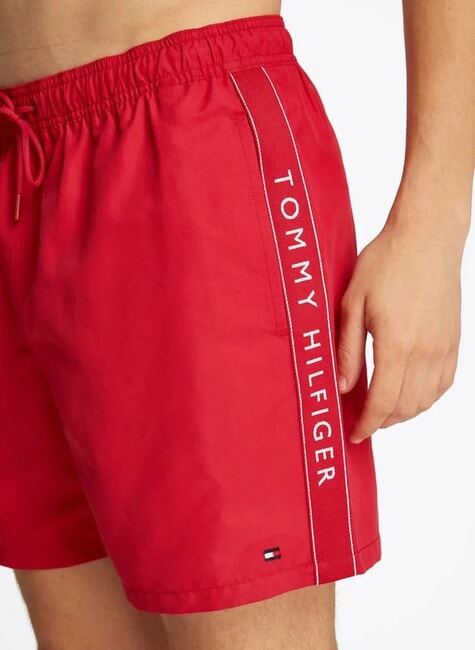 TH Ba&ntilde;ador tipo b&oacute;xer con logo lateral rojo medio - Trajes de ba&ntilde;o