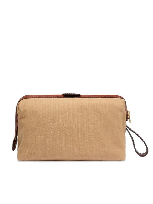 STORY Estuche de belleza de lona y cuero natural/marr&oacute;n abb. oro - Neceser